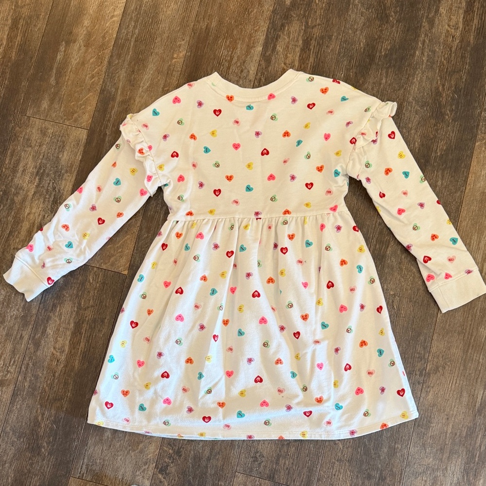 Cat & Jack Multicolor Heart Print Dress - Picture 9 of 11